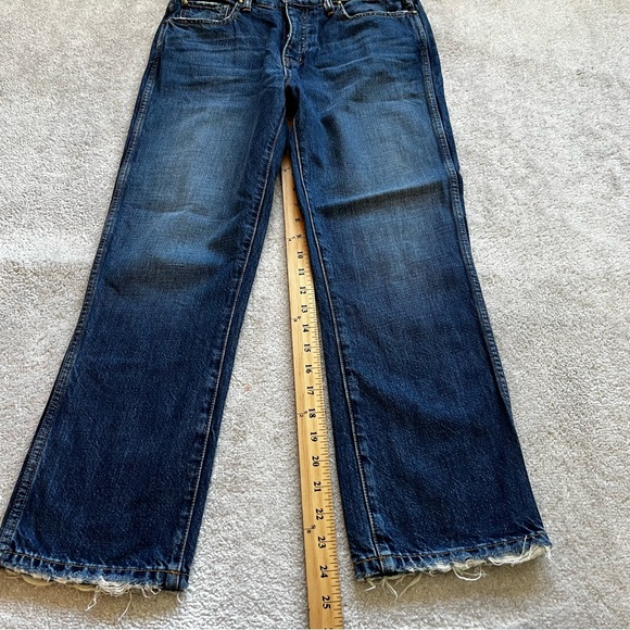 The GREAT The Gent Button Fly Cropped Jeans Size 25 Trendy Stylish Effortless - Picture 10 of 11